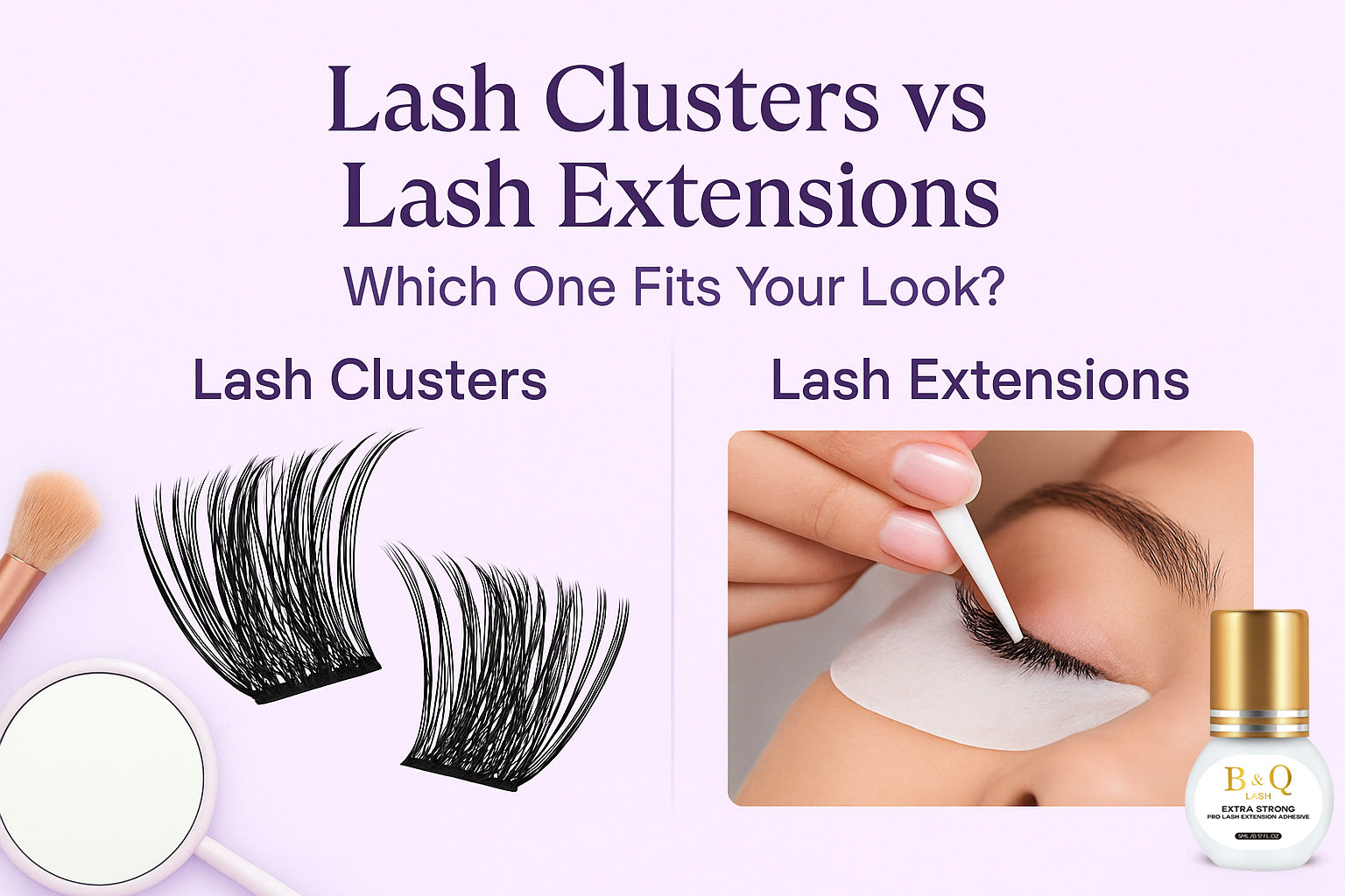 Lash Clusters vs Lash Extensions: Which One Should You Choose?
