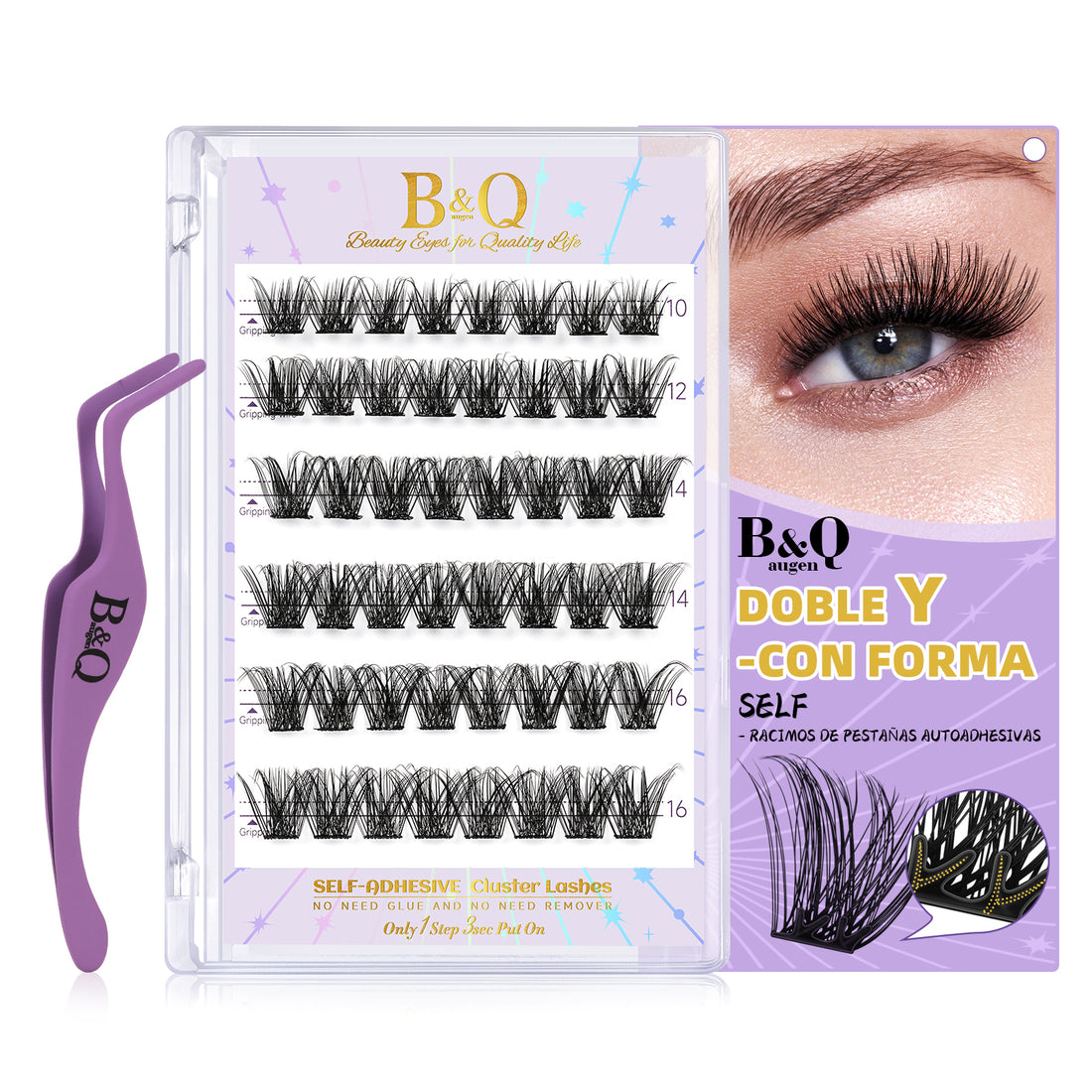 Kit De Extensiones De Pestañas Autoadhesivas-SA04