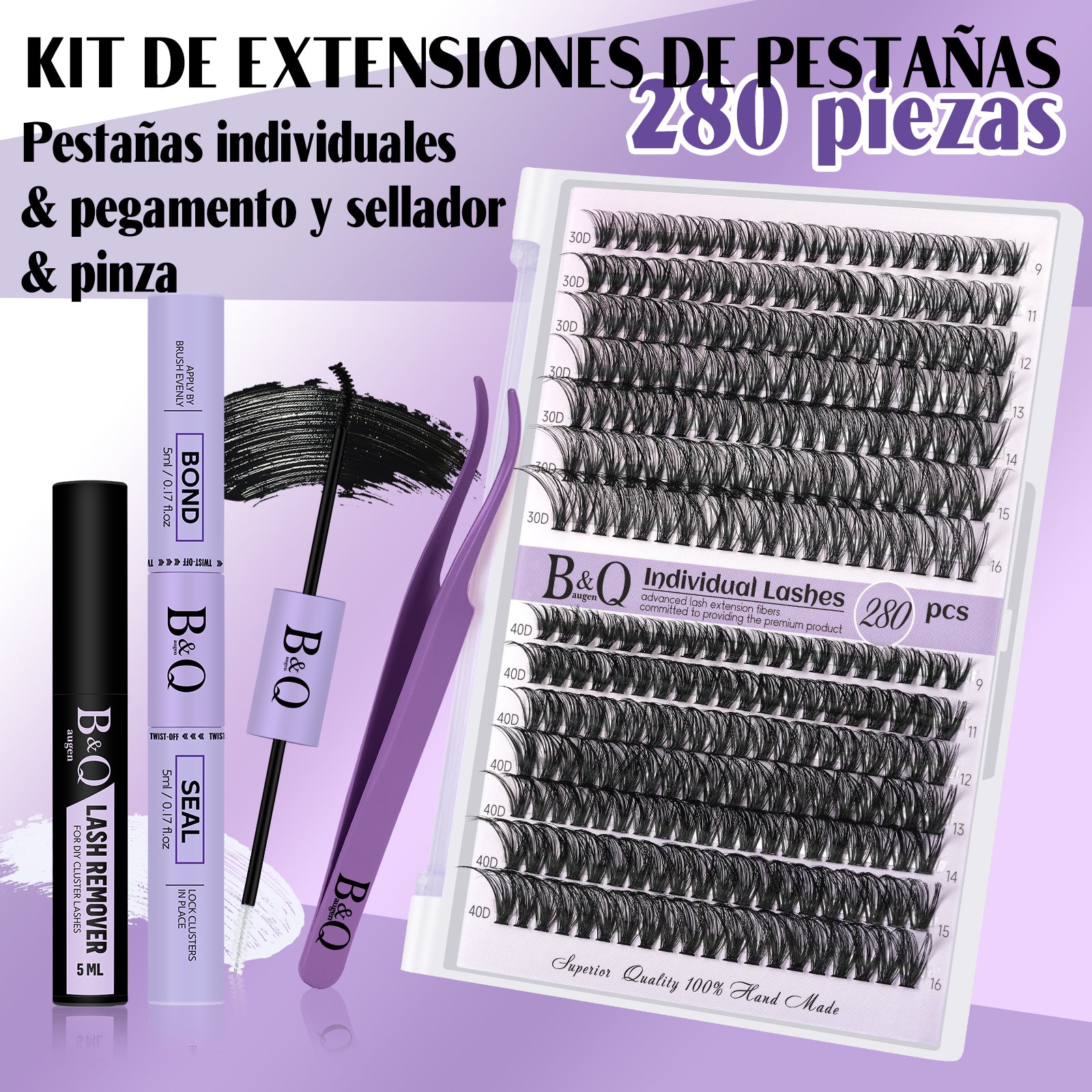 Extensiones De Pestañas Individuales Kit DIY--30D+40D