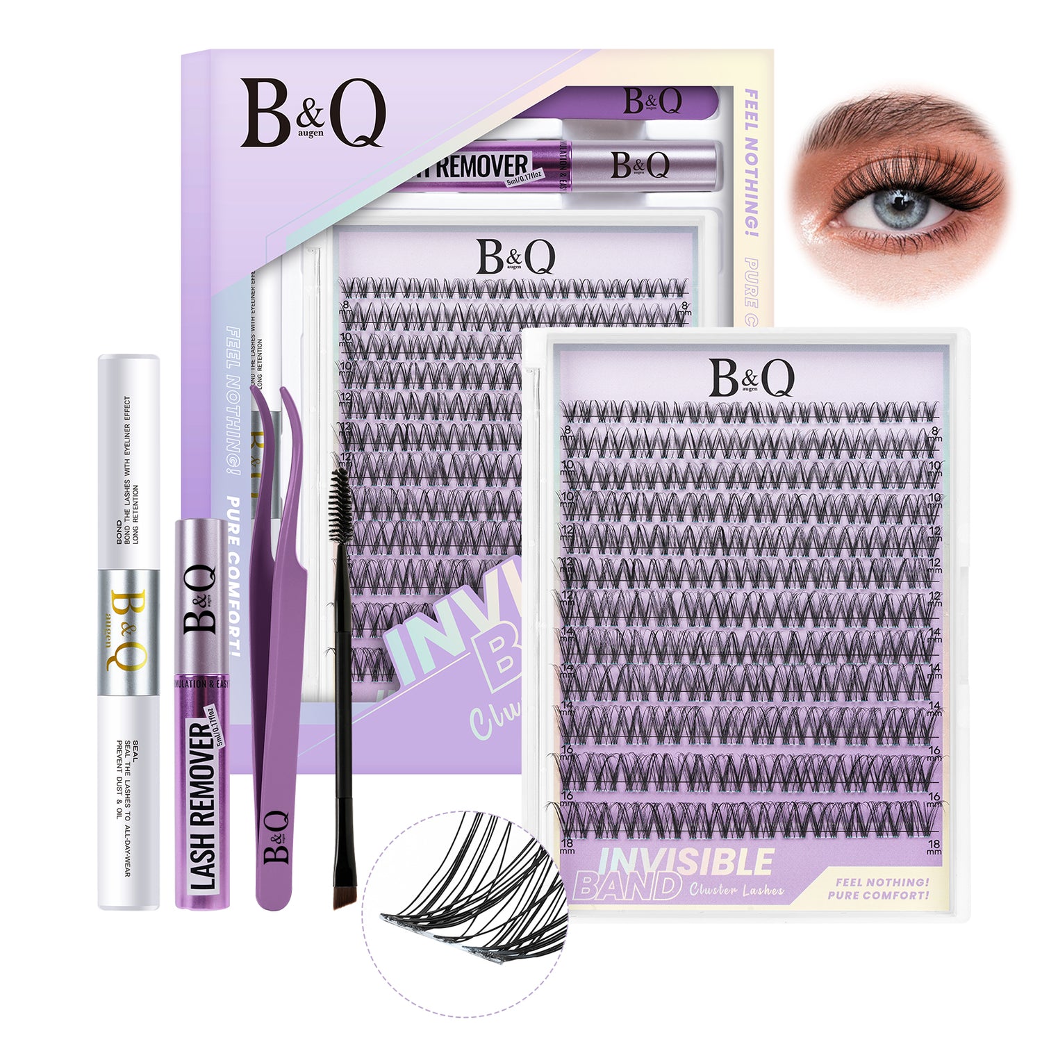 Venus Invisible Band Lash Clusters Kit