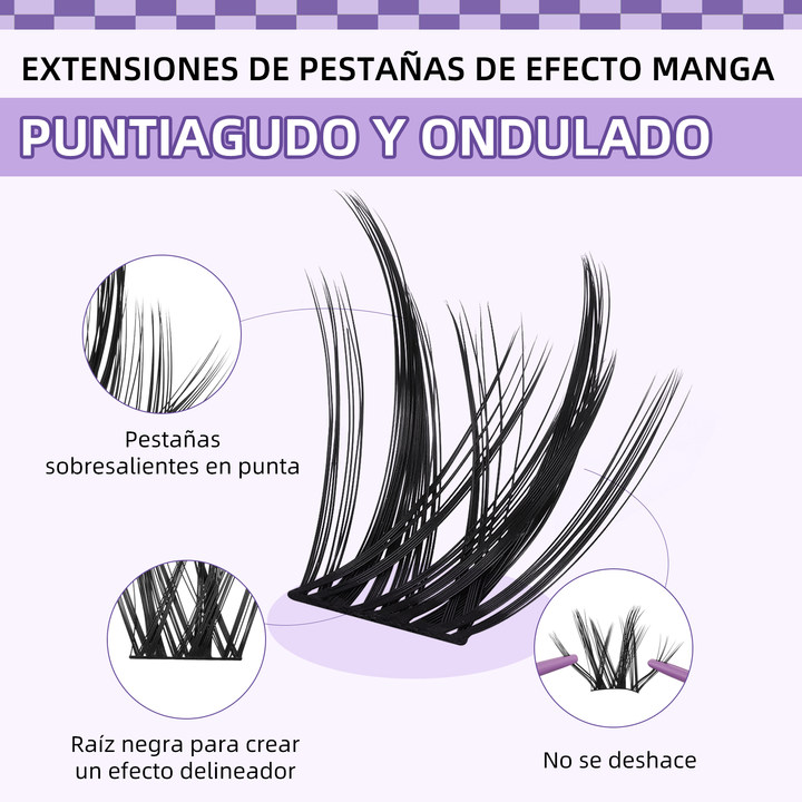 Kit De Extensiones De Pestañas Efecto Manga Butterfly Girl