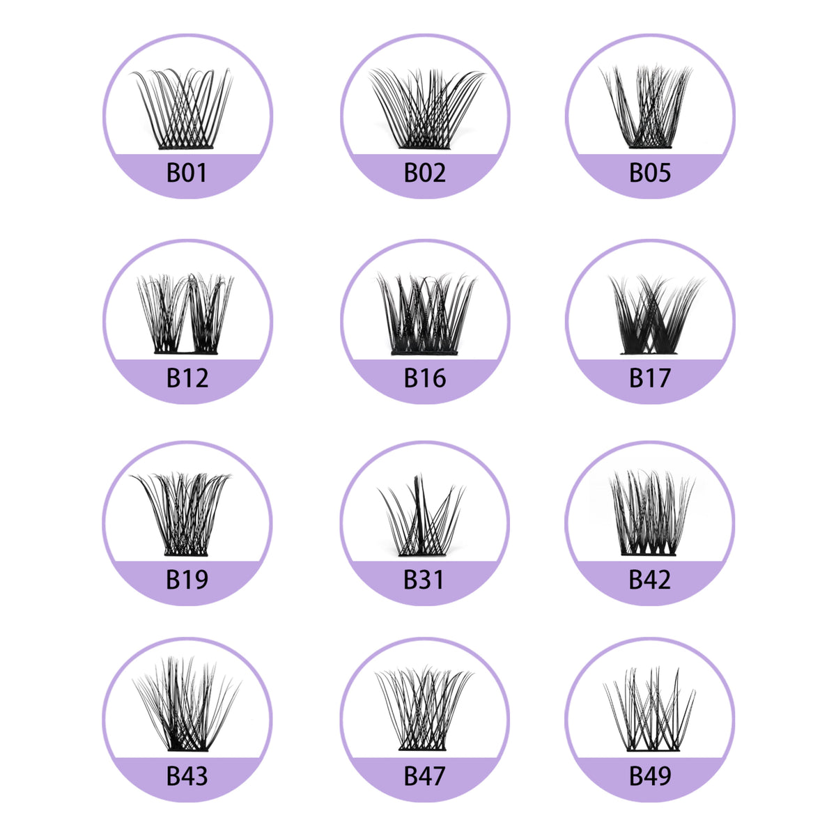Kit Esencial para Extensiones de Pestañas en Racimo DIY