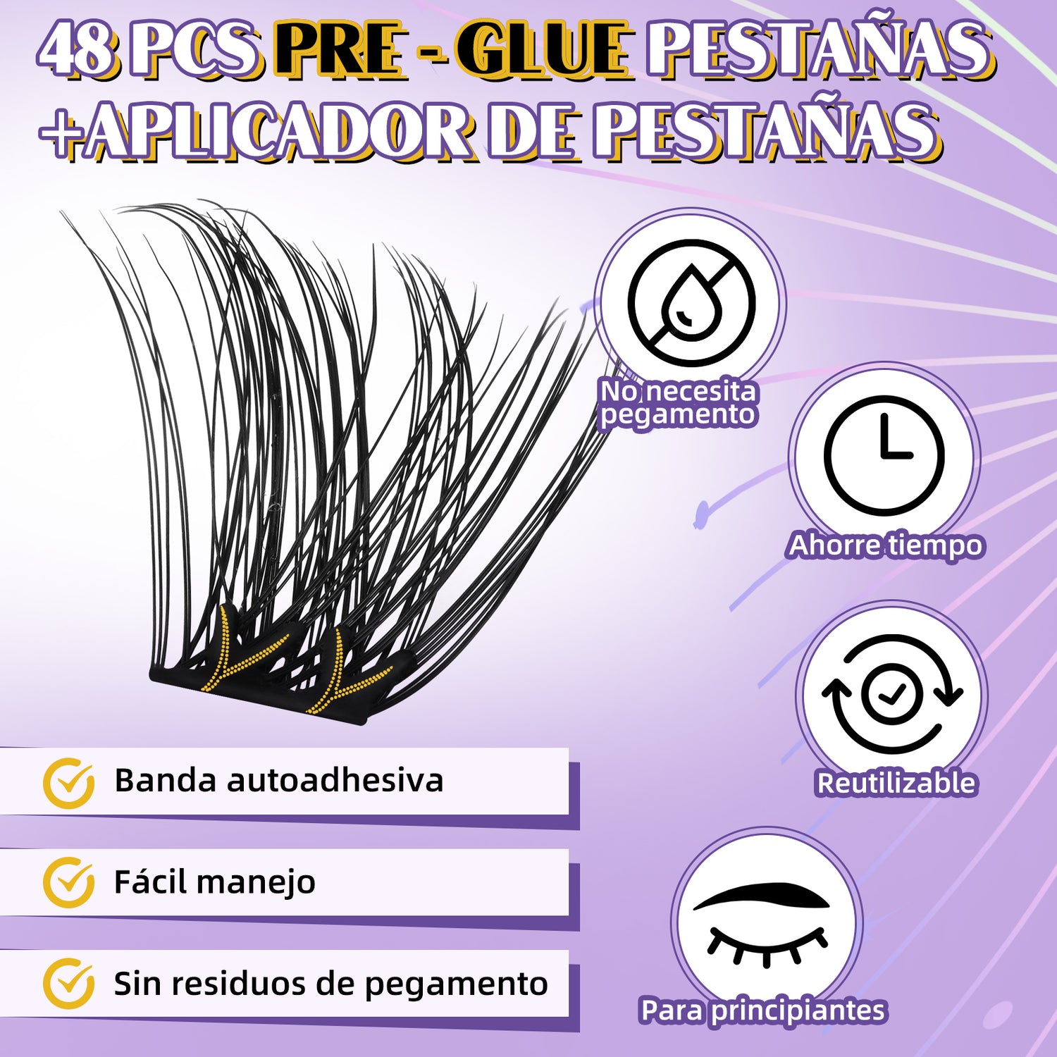 Kit De Extensiones De Pestañas Autoadhesivas-SA04