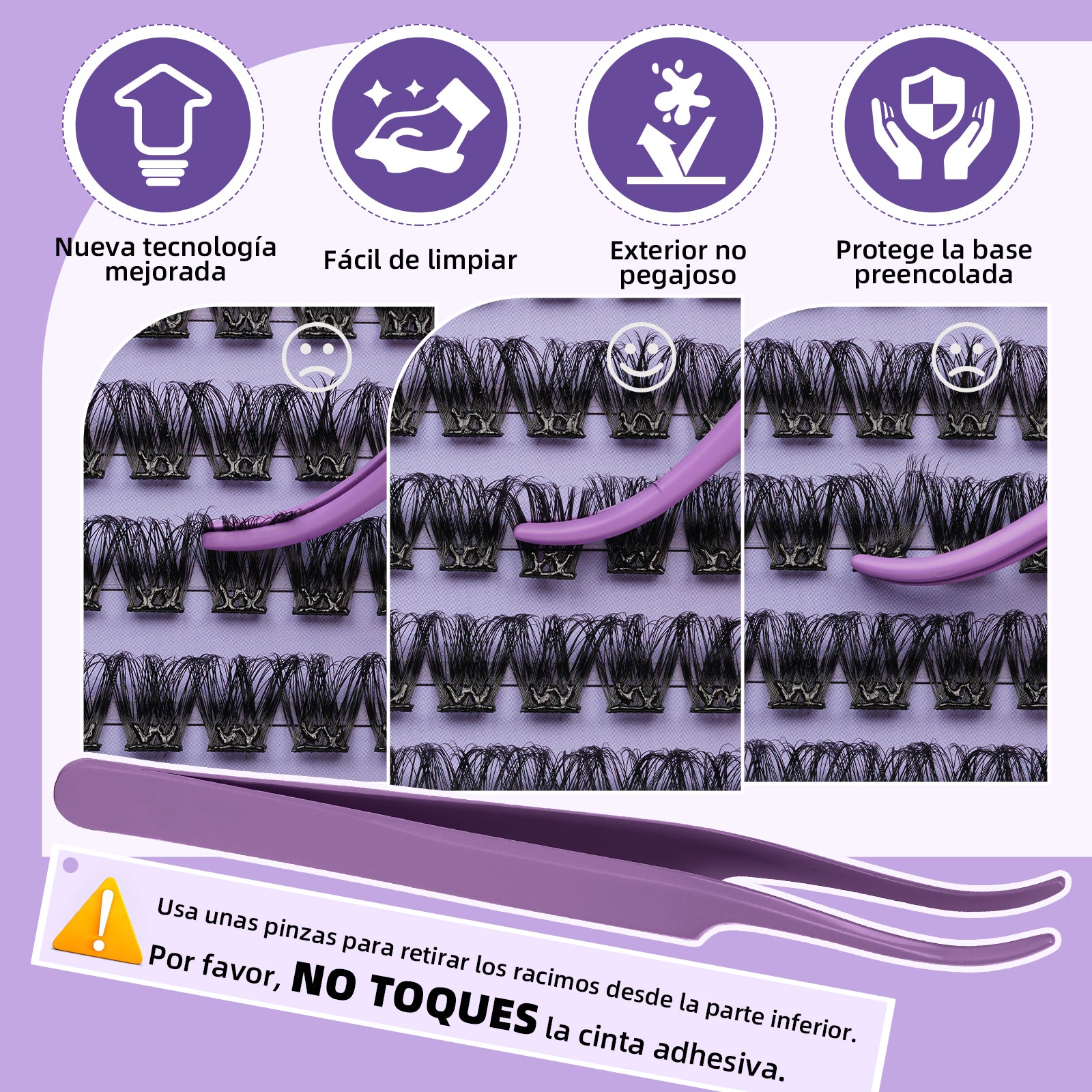 Kit De Extensiones De Pestañas Autoadhesivas-CA01