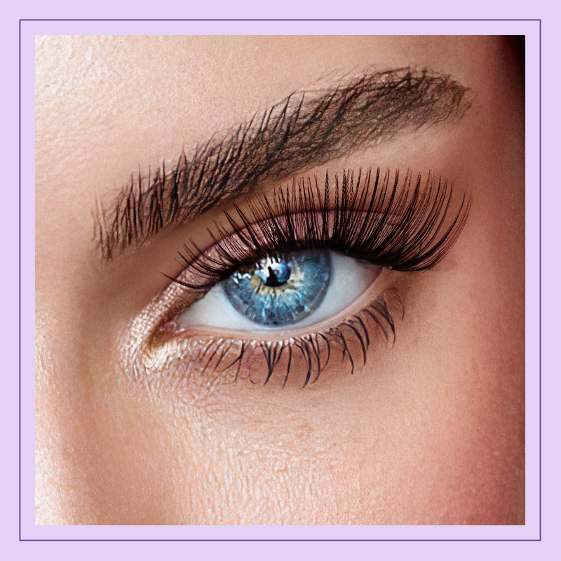 The effect of wearing B&Q 30D+40D Individual Lash Clusters