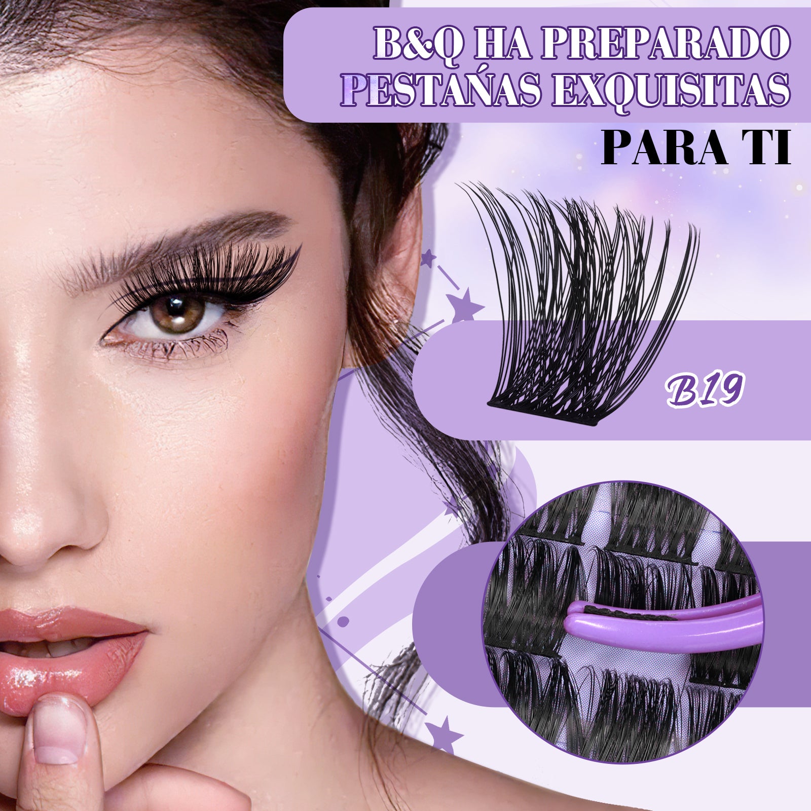 El efecto de los grupos de pestañas diy de aspecto volume de B&Q