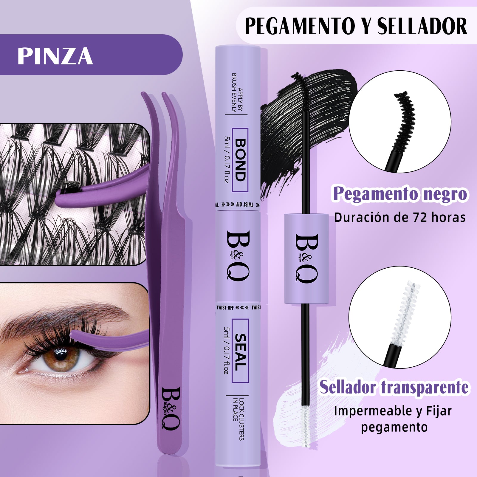 Extensiones De Pestañas Individuales Kit DIY--30D+40D