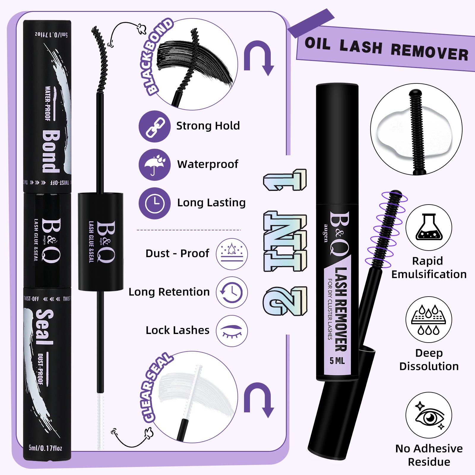 Pros of lash bond&seal and remover