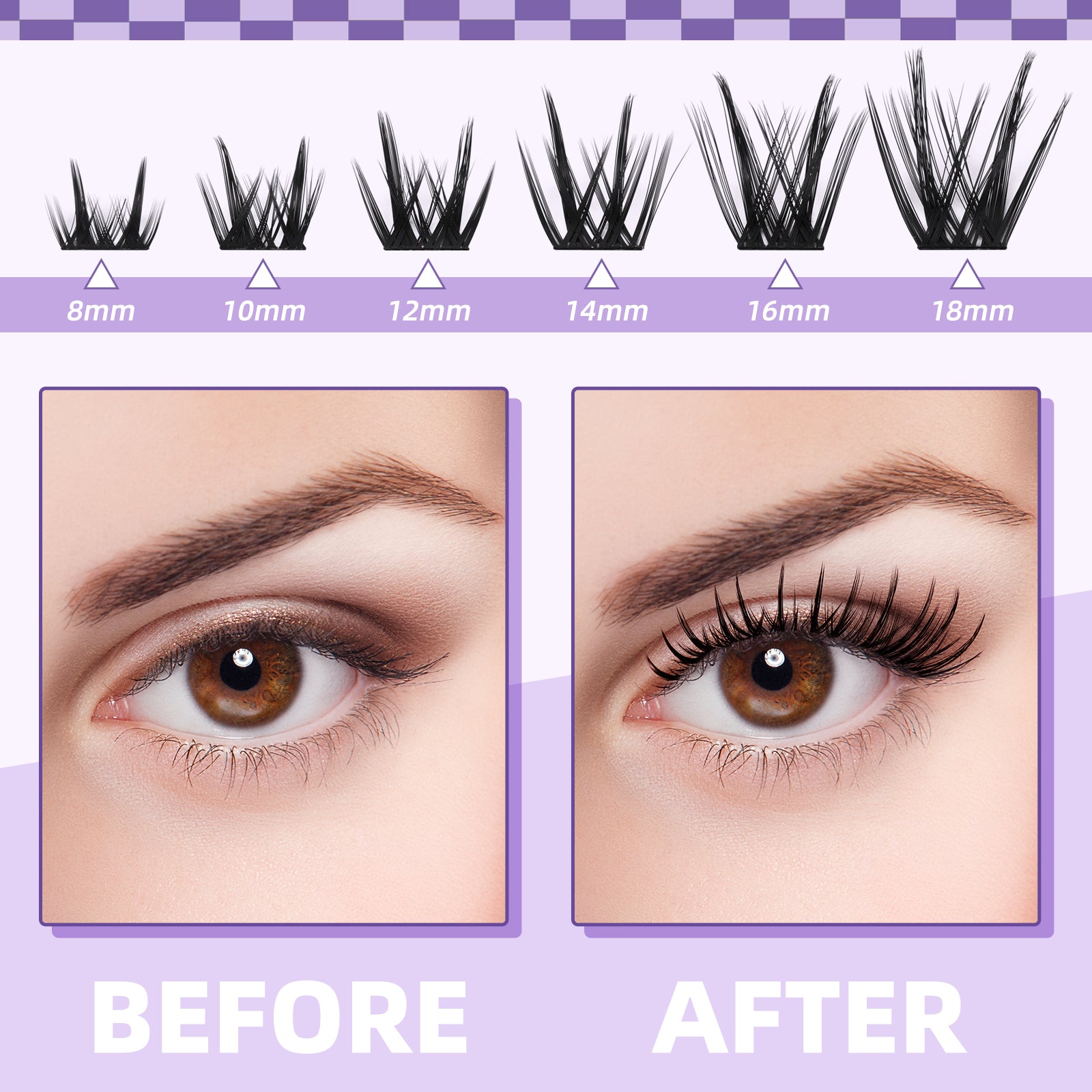 Butterfly Girl Anime Lash Clusters Kit