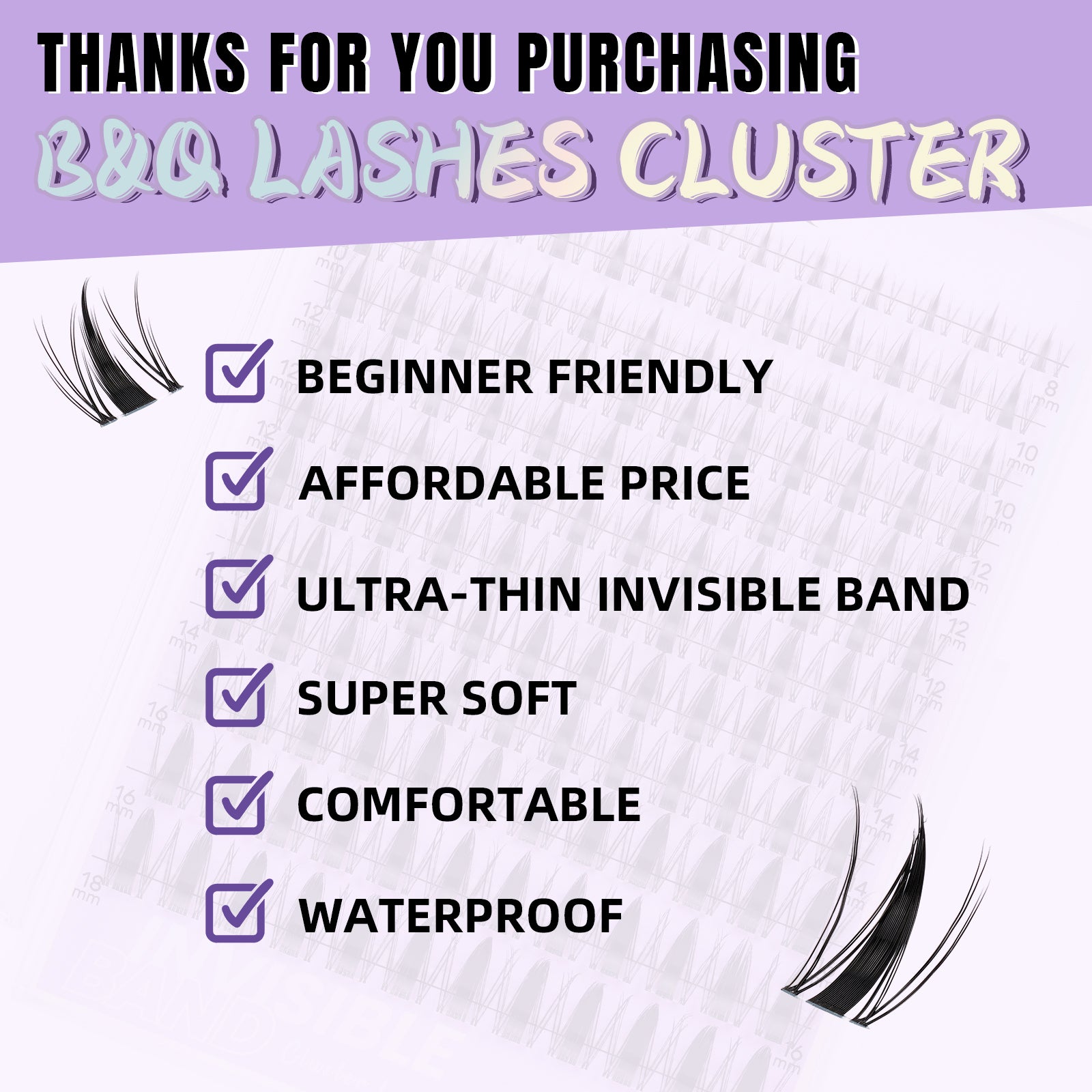 Pros of B&Q diy lash clusters