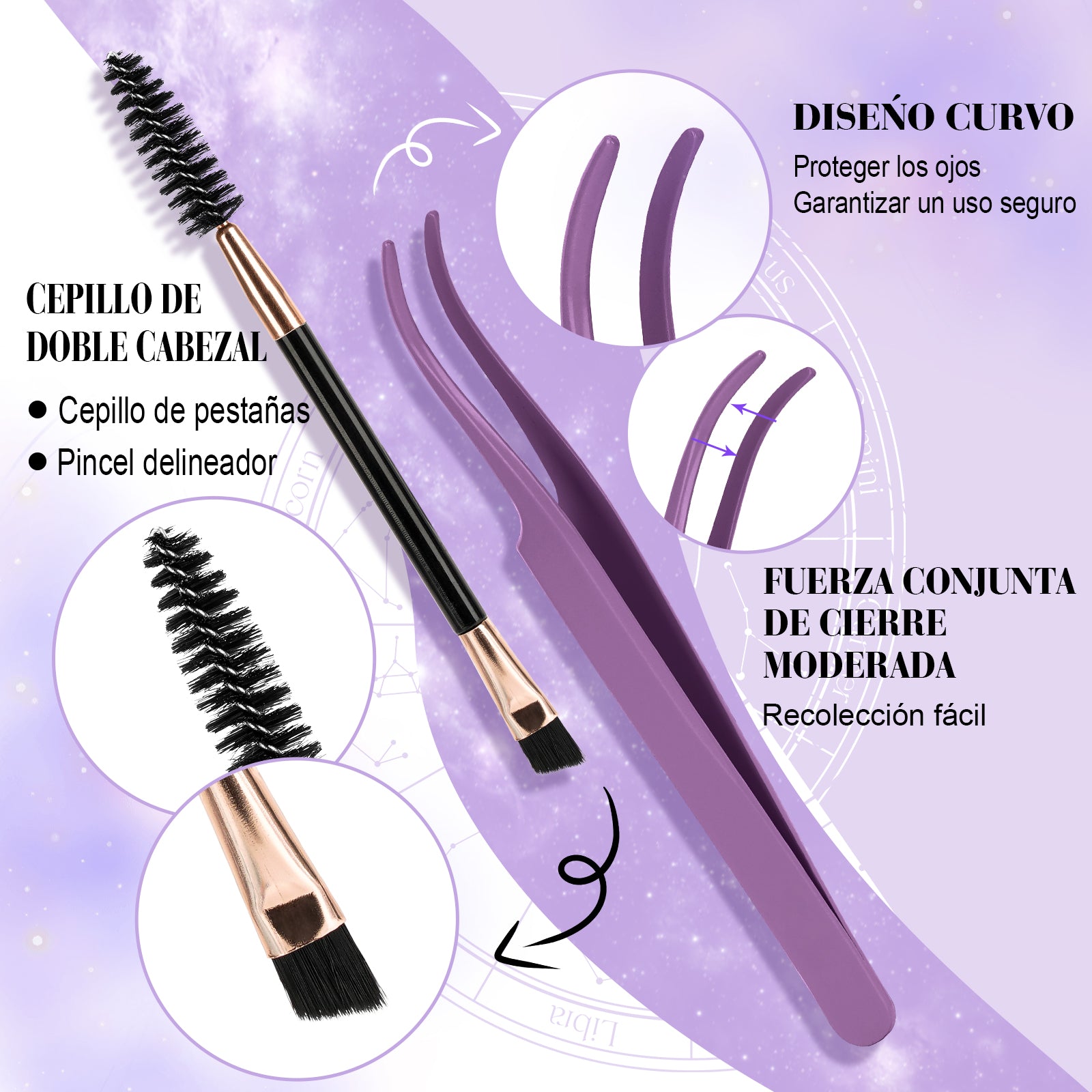 Ventajas de las pinzas y el cepillo para pestañas