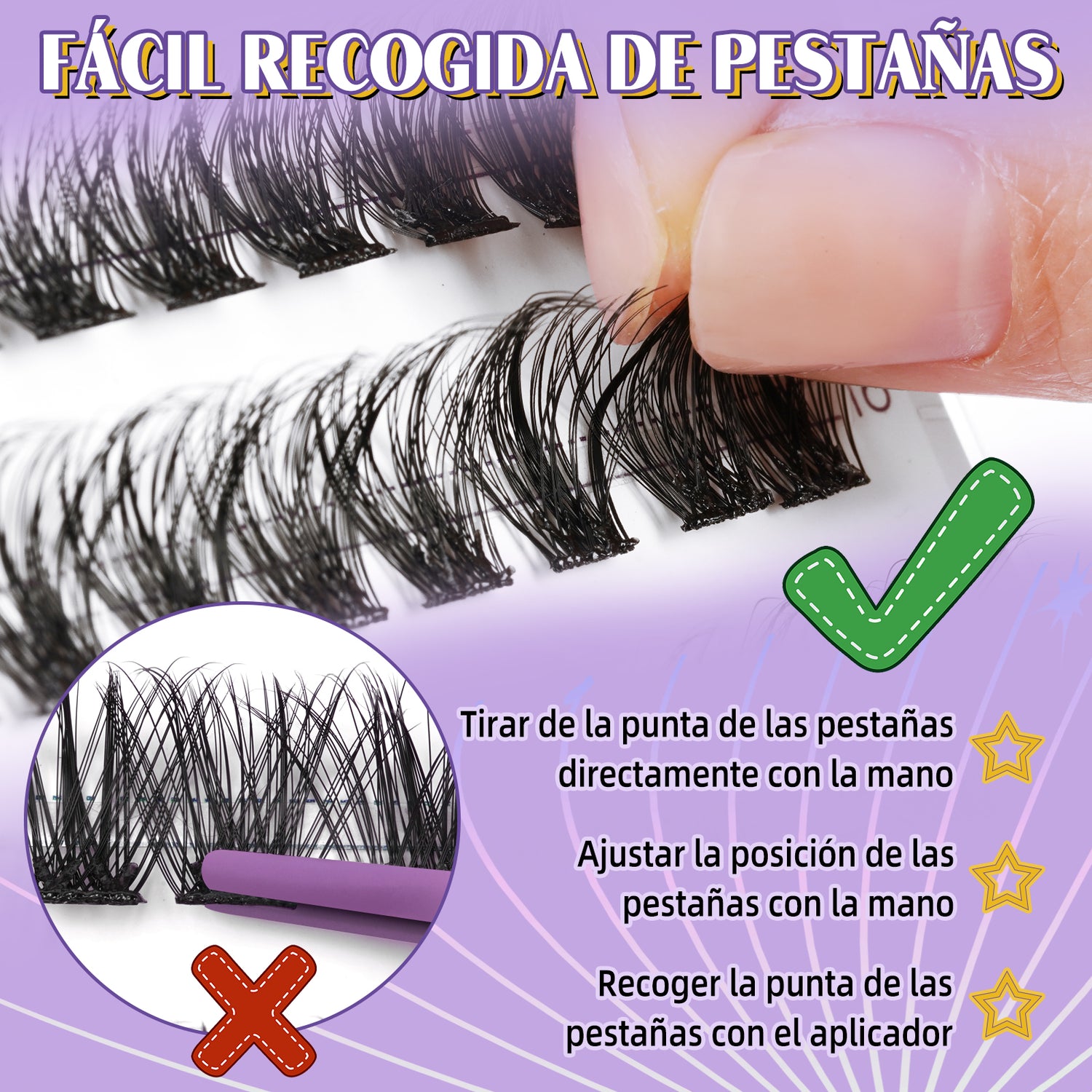 Kit De Extensiones De Pestañas Autoadhesivas-SA04