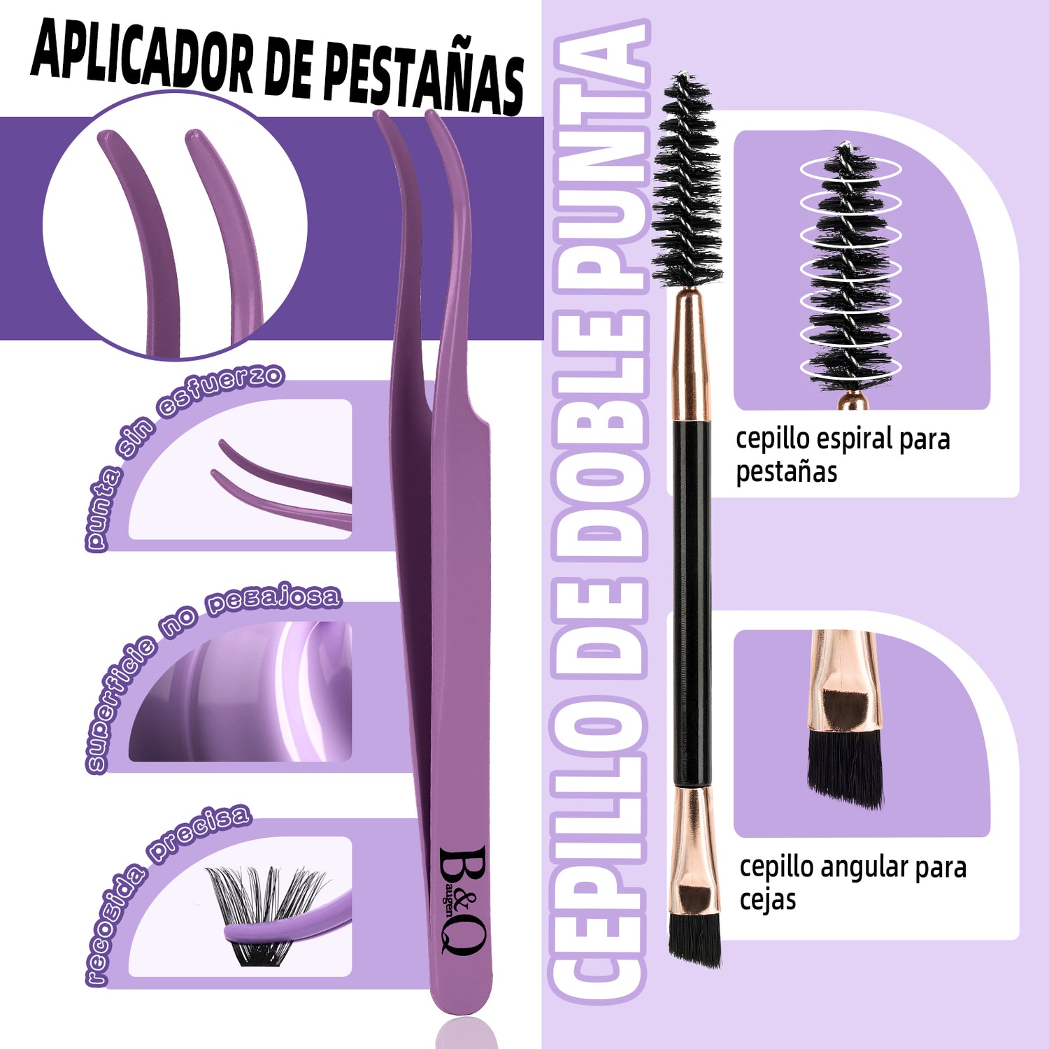 Ventajas de las pinzas y el cepillo para pestañas