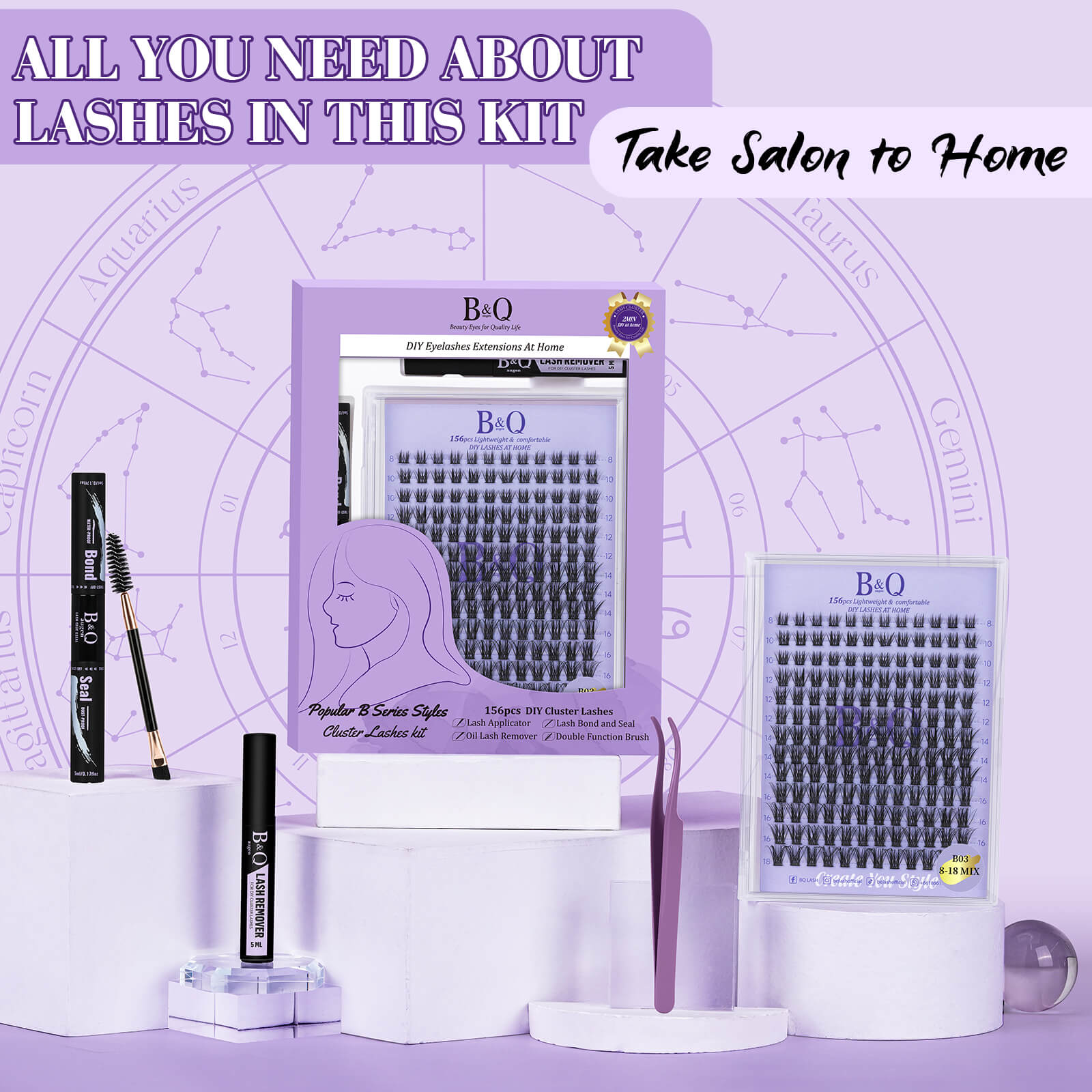 Glam at Home Lash Extension Kit-B03