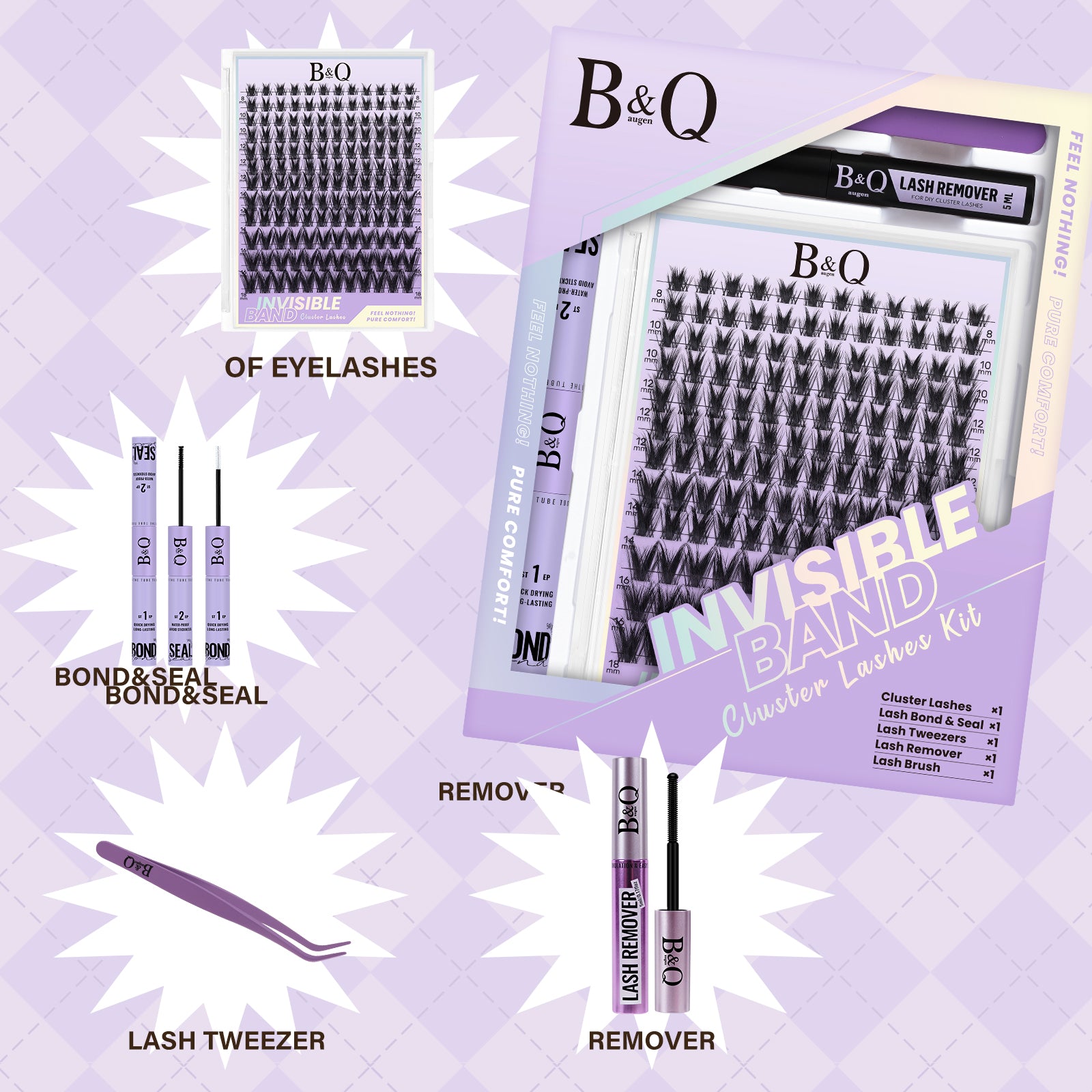 Victory Invisible Band Lash Clusters Kit