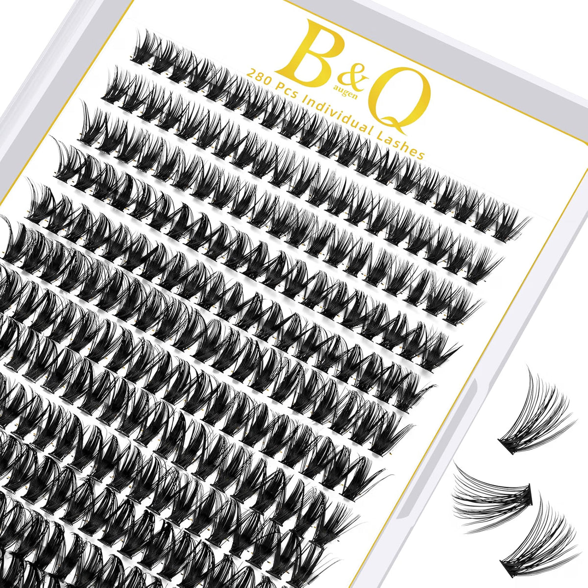 Kit completo de extensiones de pestañas individuales DIY de 50D