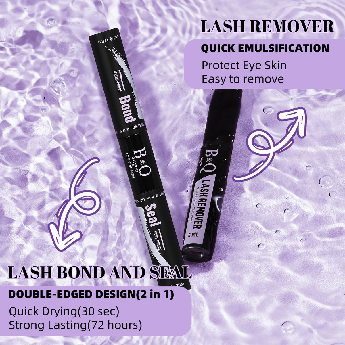 Pros of lash bond&seal and remover