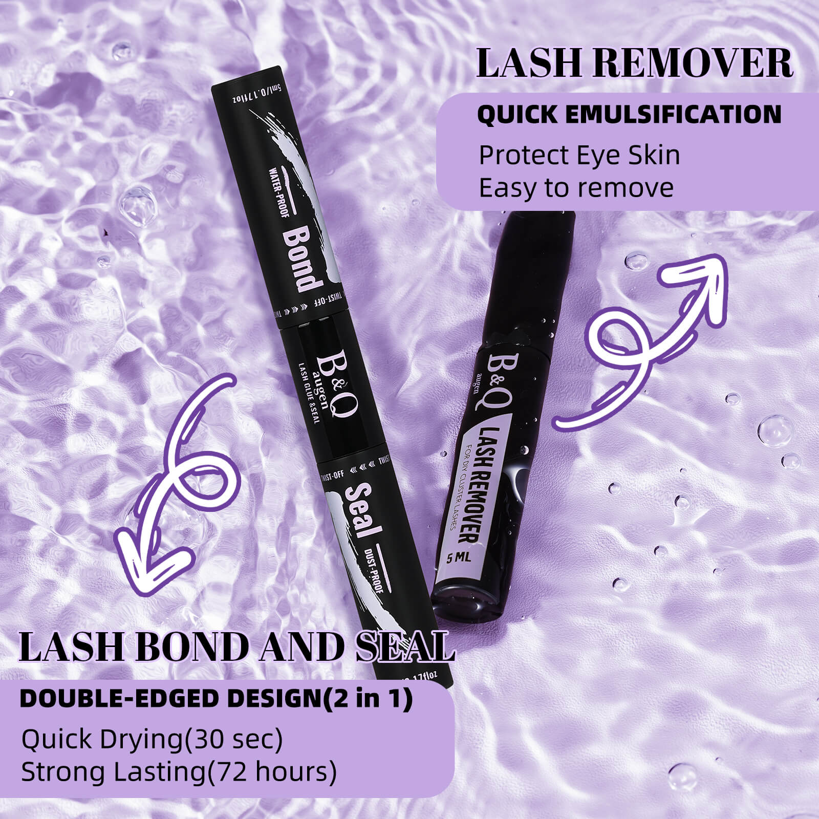 Pros of lash bond&seal and remover