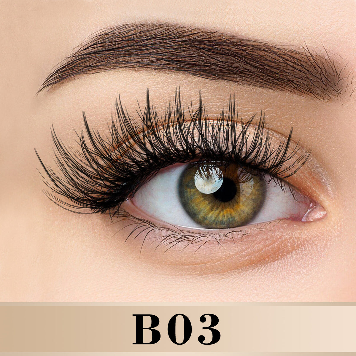 The effect of wearing B&Q natural looking diy lash clusters