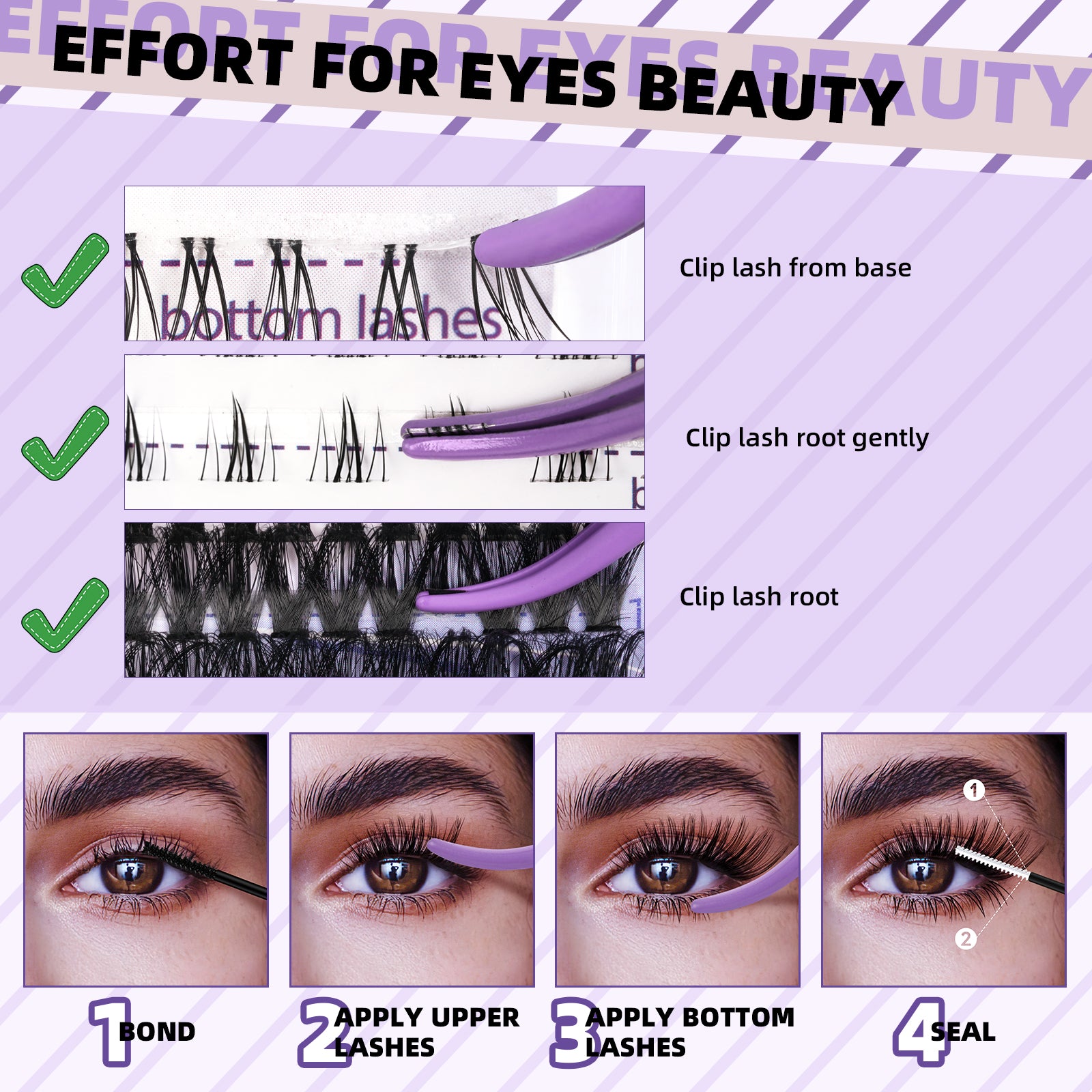 how to use bottom lashes