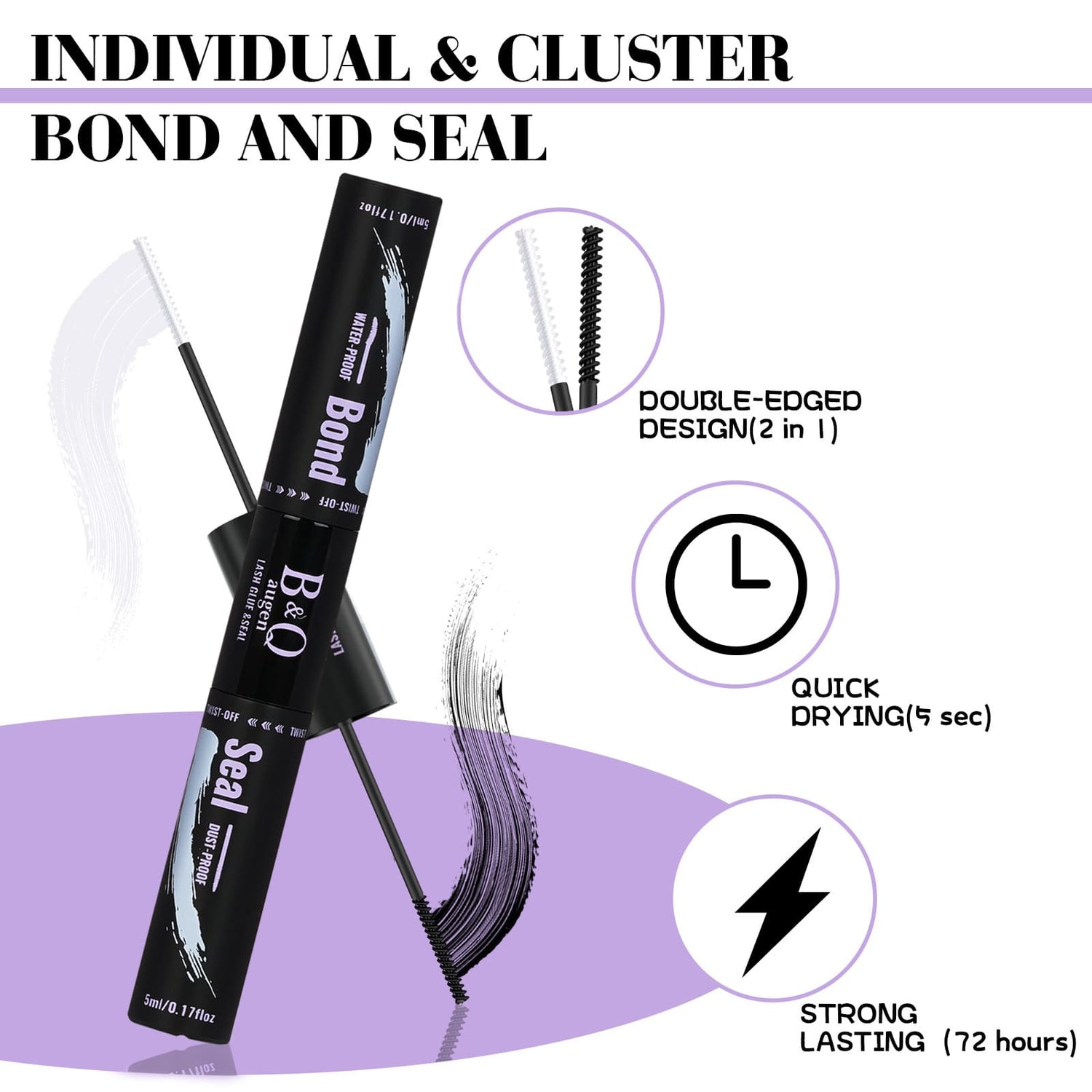 B&Q lash bond and seal 5sec quick drying lasting 7 days