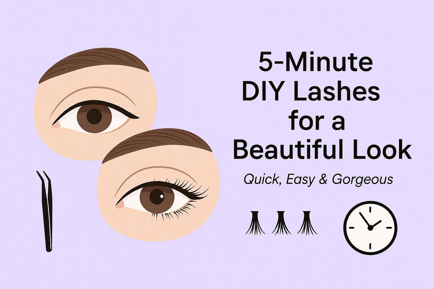 5-Minute DIY Lashes for a beautiful Look