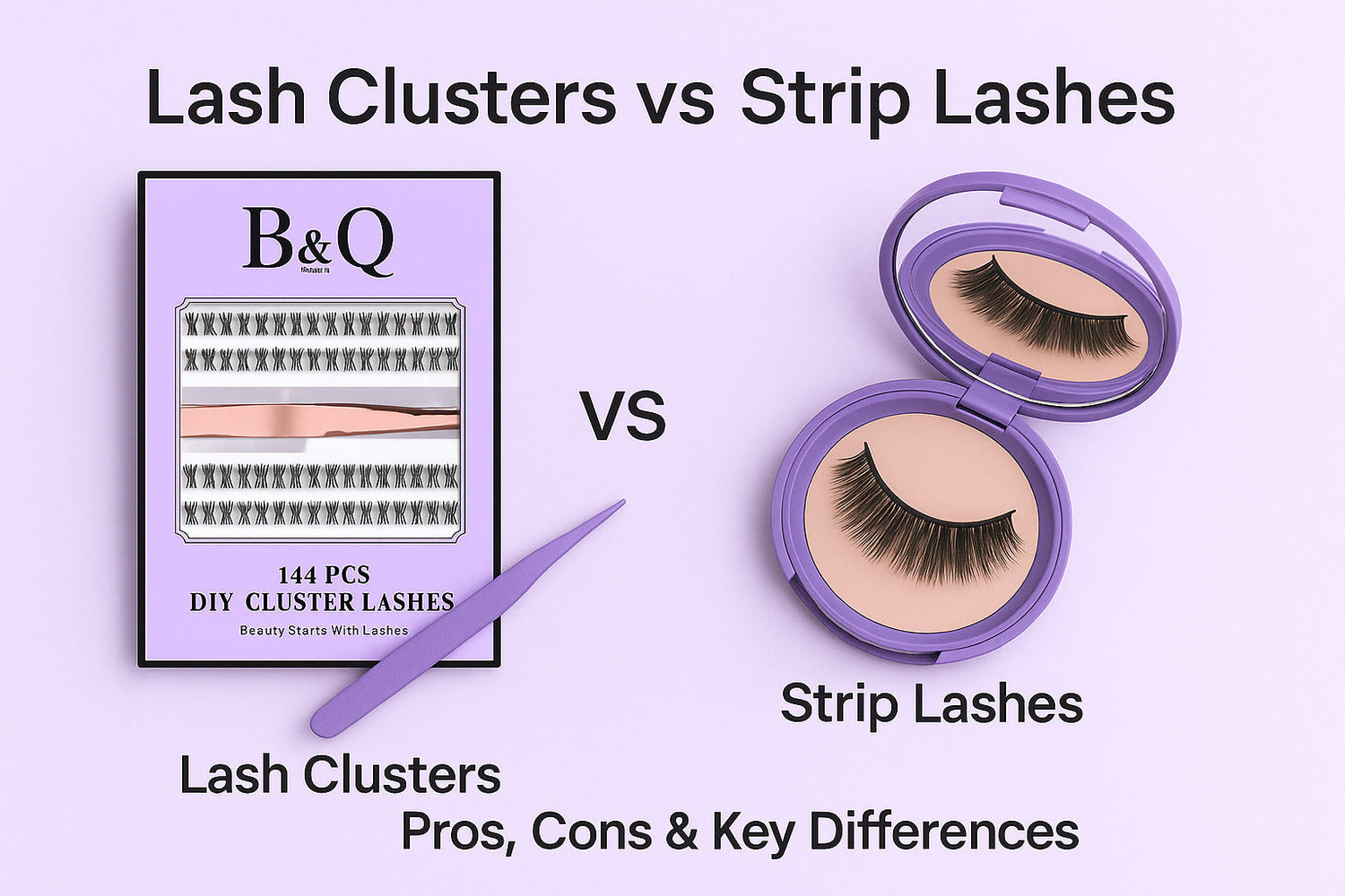 Lash Clusters vs Strip Lashes: Pros, Cons & Key Differences