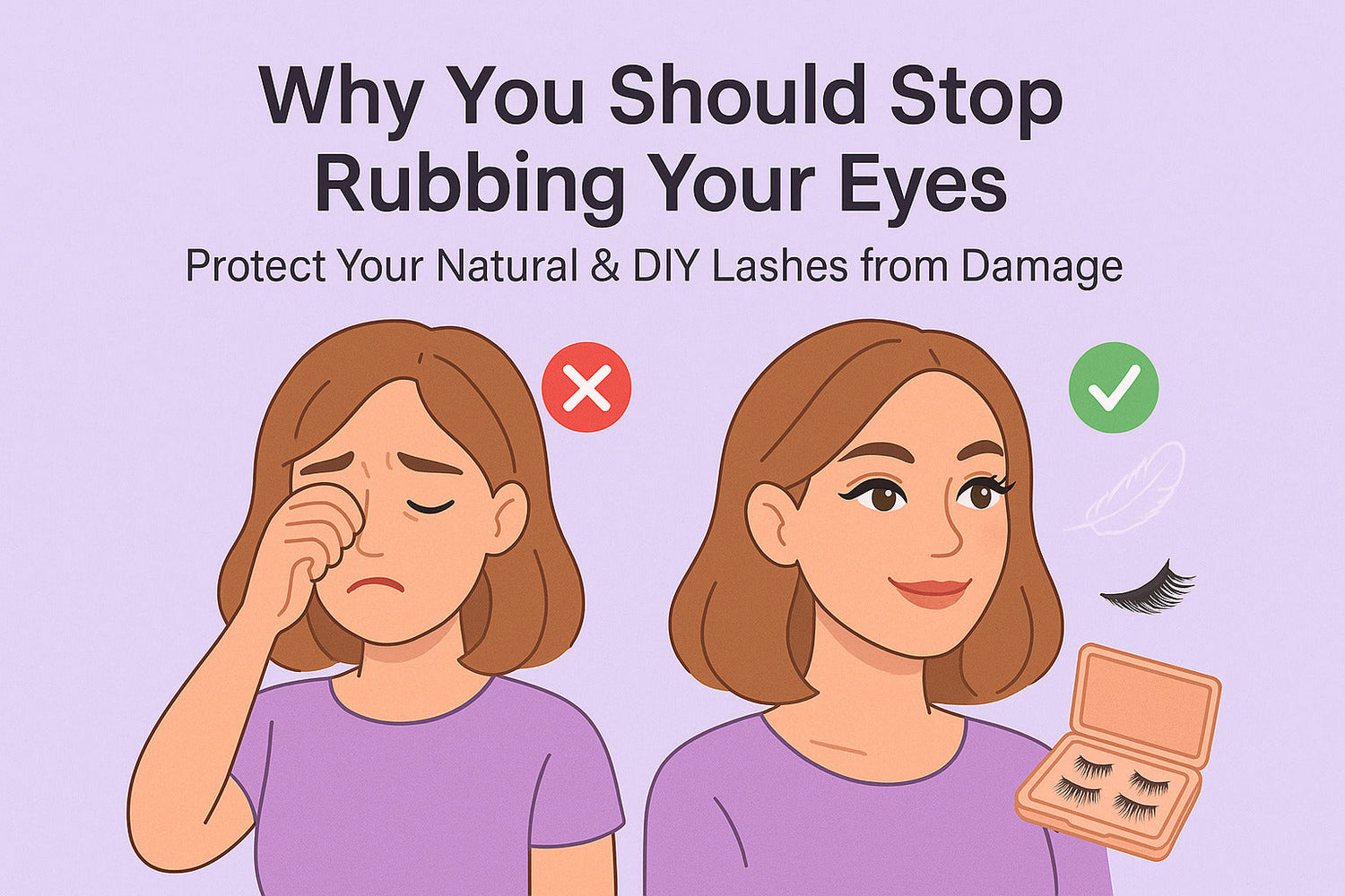 Why You Should Stop Rubbing Your Eyes: Protect Your Natural & DIY Lashes from Damage