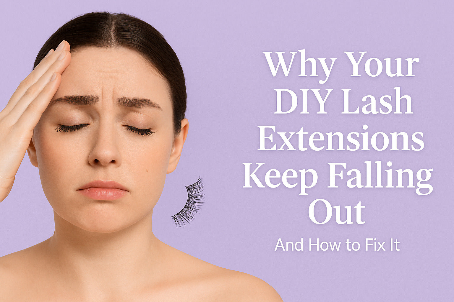Why Your Lash Extensions Keep Falling Out – And How to Fix It