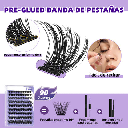 Kit De Extensiones De Pestañas Autoadhesivas-CA01