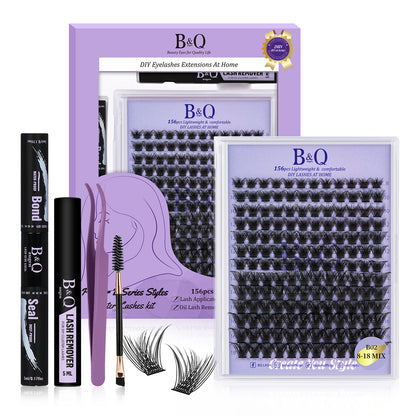 Kit de extensión de pestañas GlamLash Home - B02