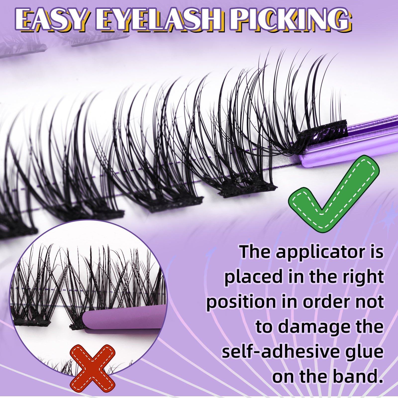 Self Adhesive Lashes Extensions Starter Kit -SA04