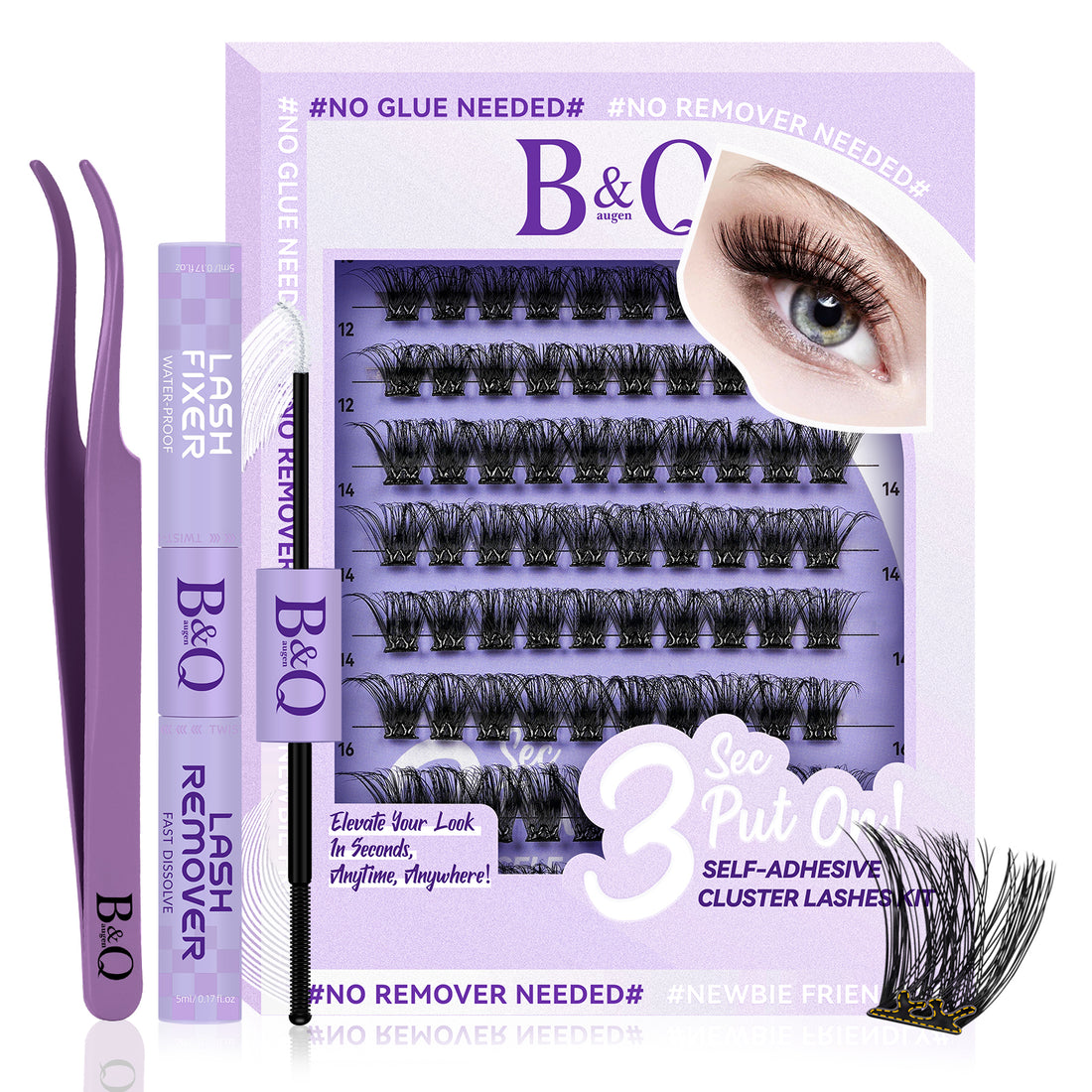 Kit De Extensiones De Pestañas Autoadhesivas-CA02