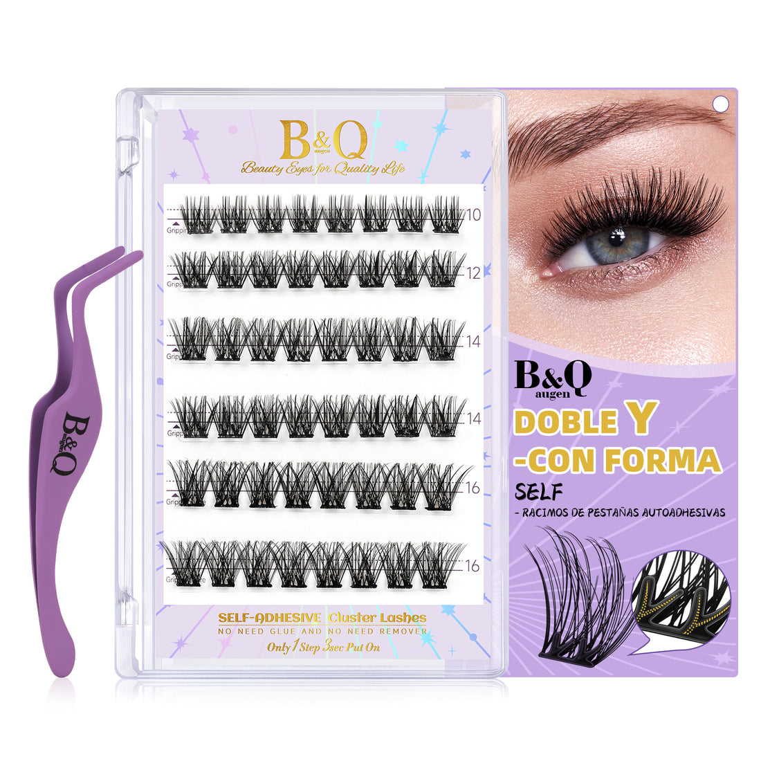 Kit De Extensiones De Pestañas Autoadhesivas-SA01