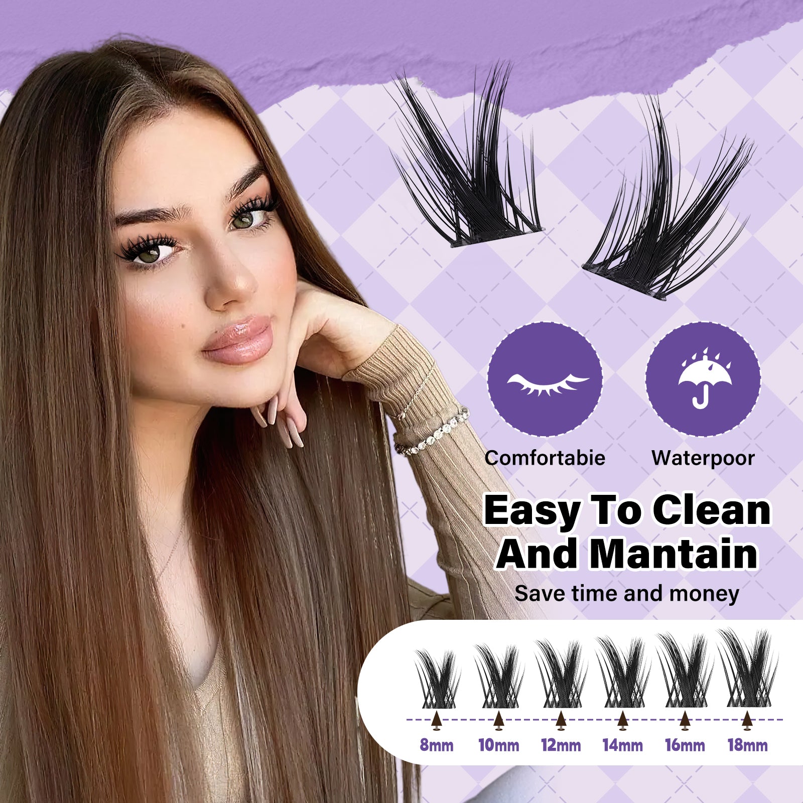 Victory Invisible Band Lash Clusters Kit