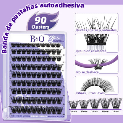 Kit De Extensiones De Pestañas Autoadhesivas-CA01