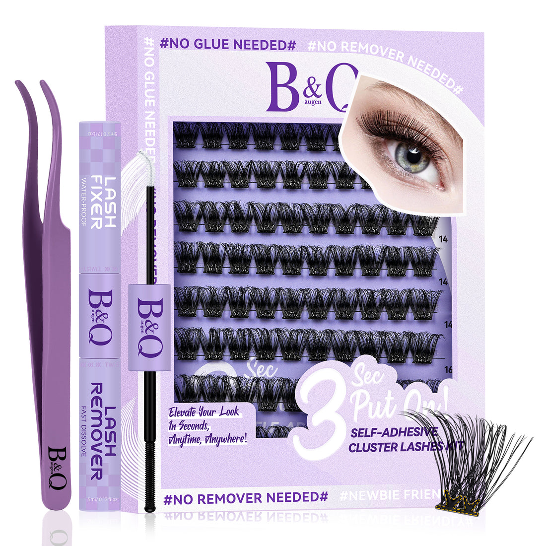 Kit De Extensiones De Pestañas Autoadhesivas-CA01