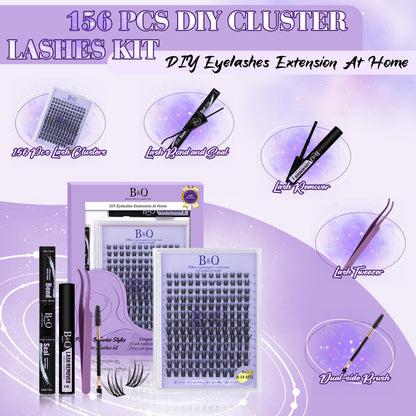 Kit de extensión de pestañas GlamLash Home - B03