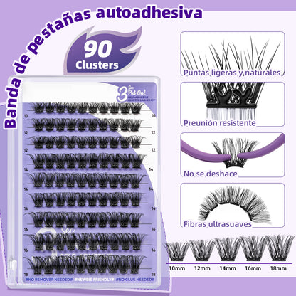 Kit De Extensiones De Pestañas Autoadhesivas-CA02