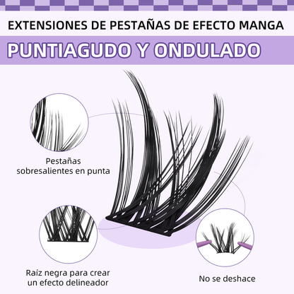 Kit De Extensiones De Pestañas Efecto Manga Butterfly Girl