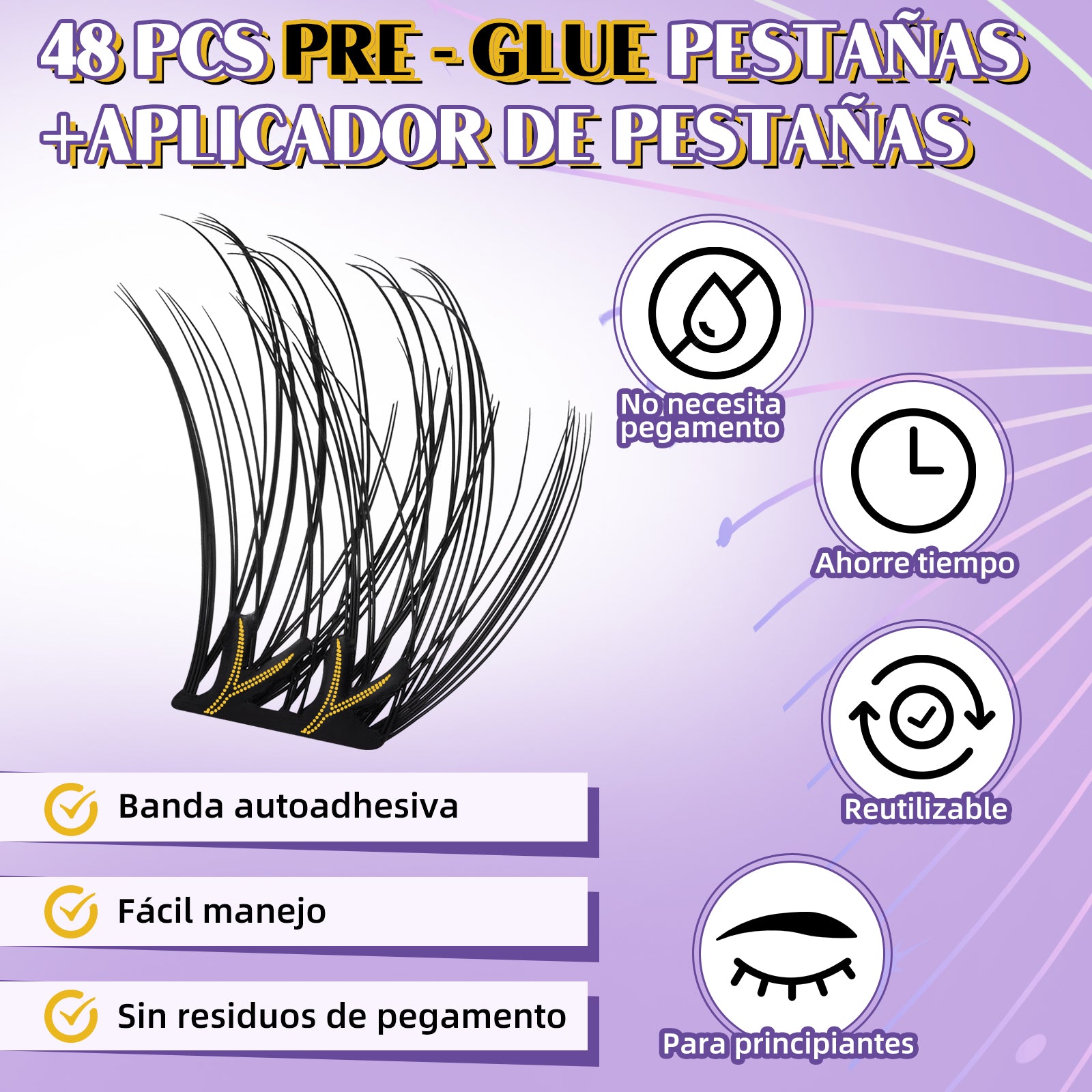 Kit De Extensiones De Pestañas Autoadhesivas-SA01