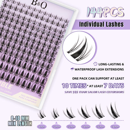 Pros of Fairy Invisible Band Lash Clusters Kit