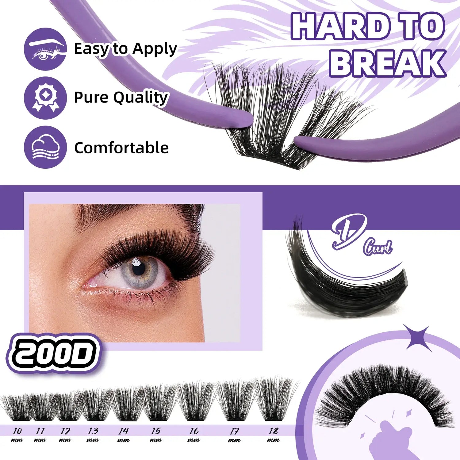 200D Mega Volume Individual Lashes Kit