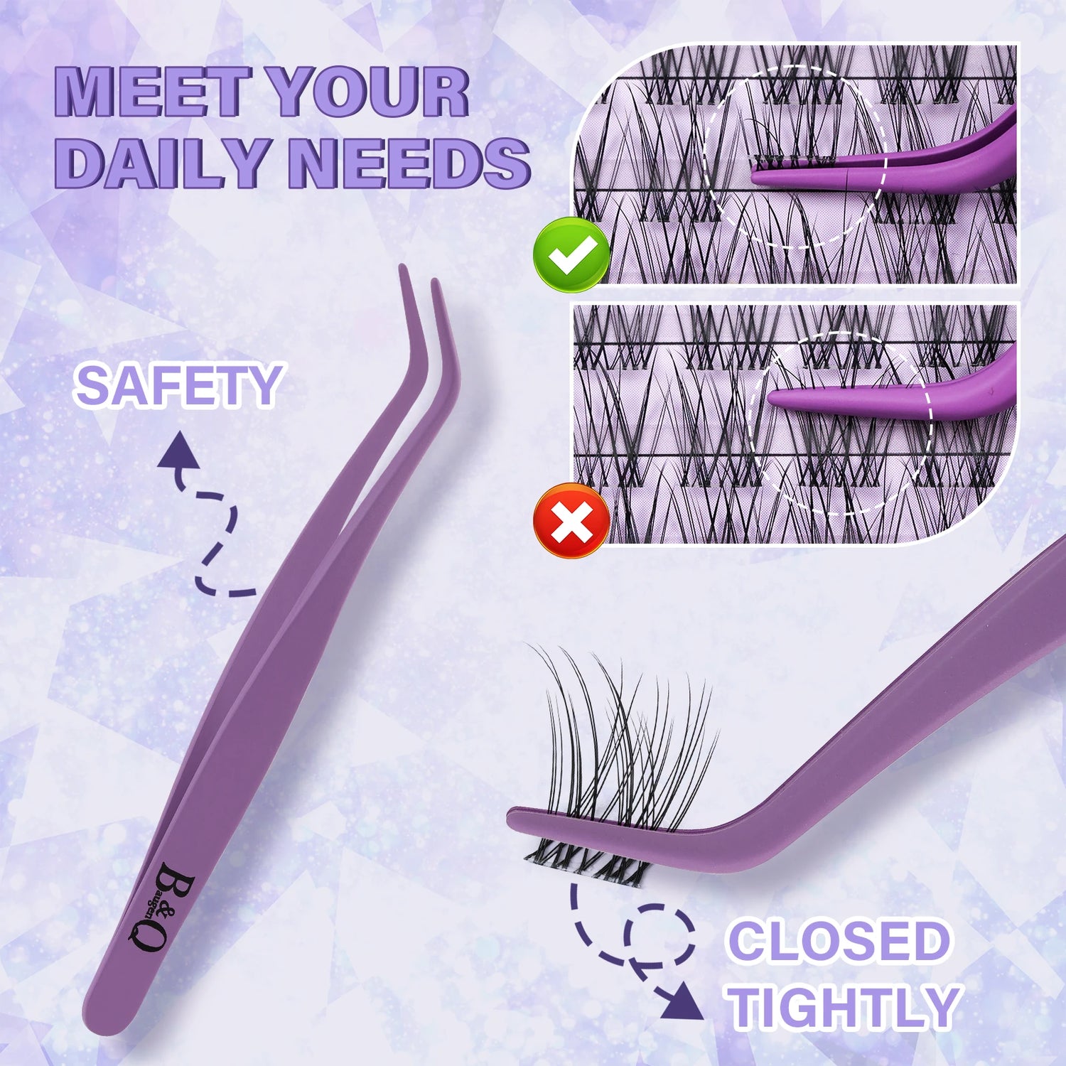 Flora Invisible Band Lash Clusters Kit