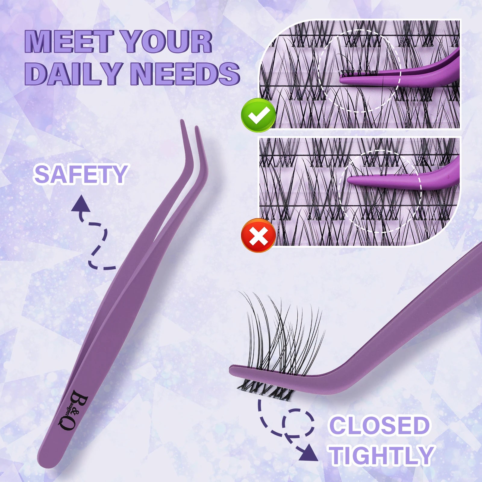 Flora Invisible Band Lash Clusters Kit