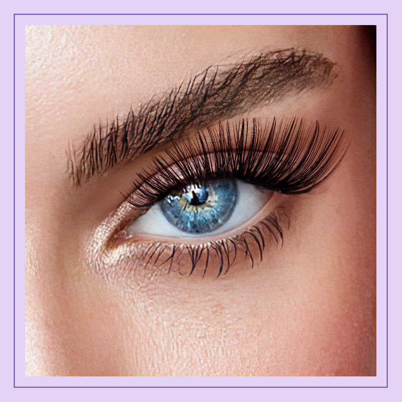 The effect of wearing B&amp;Q 40D Individual Lash Clusters