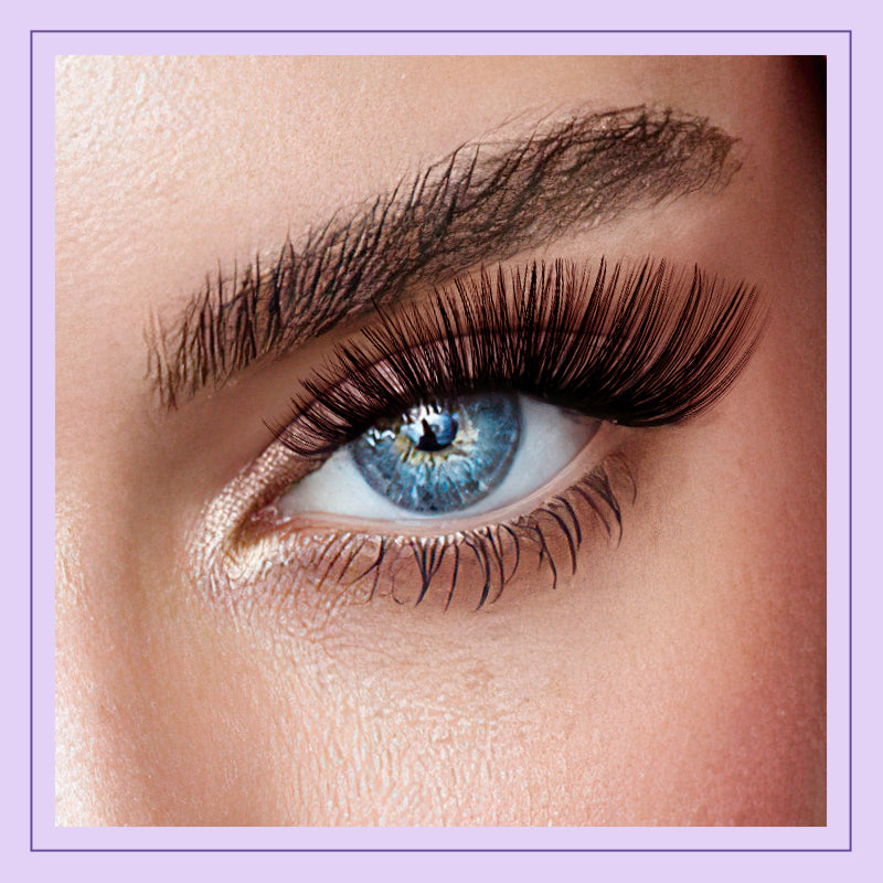 The effect of wearing B&amp;Q 50D Individual Lash Clusters