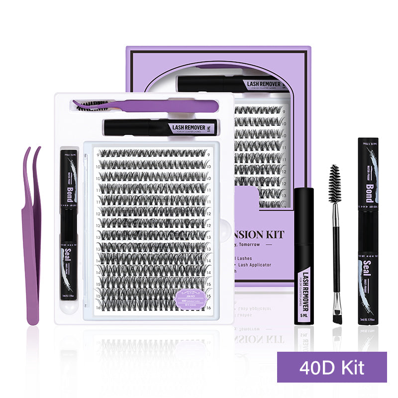 40D Individual Lash Cluster DIY Lash Extension Kit