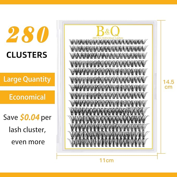 Lash Clusters 280 Pcs Individual Lashes DIY at Home