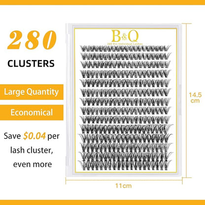 Lash Clusters 280 Pcs Individual Lashes DIY at Home